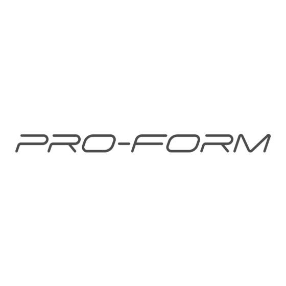 ProForm PERFORMANCE 600i Manual Del Usuario