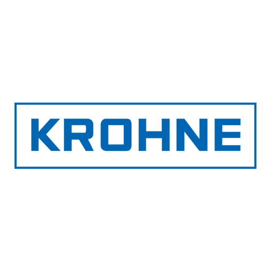 KROHNE OPTISYS IND 8100 Manual De Instrucciones