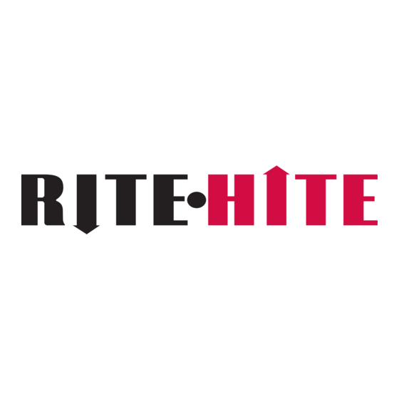 RITE-HITE FASTRAX Manual De Instrucciones