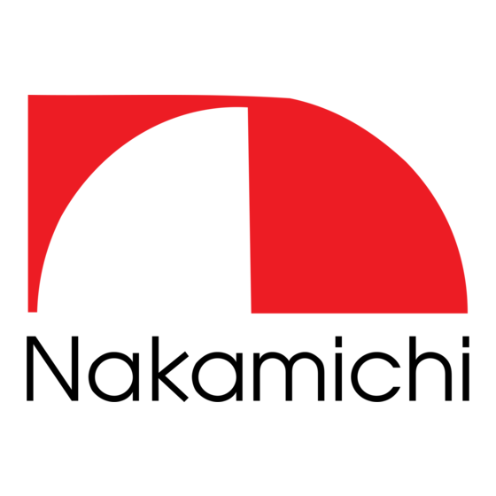 Nakamichi NAM1712 Manual