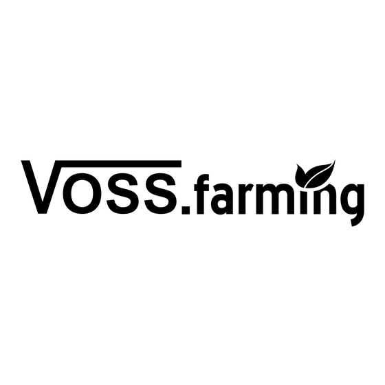 VOSS.farming profiCUT 85305 Instrucciones De Operación