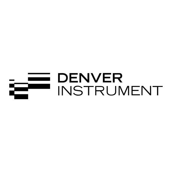 Denver Instrument MESA Serie Manual De Instrucciones