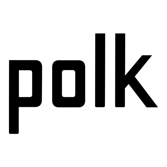Polk Audio SIGNATURE SR124 Manual Del Propietário
