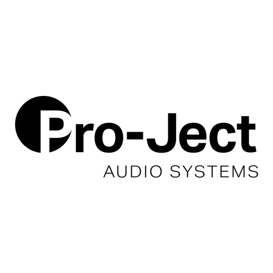 Pro-Ject Audio Systems DEBUT CARBON Phono USB Manual De Instrucciones