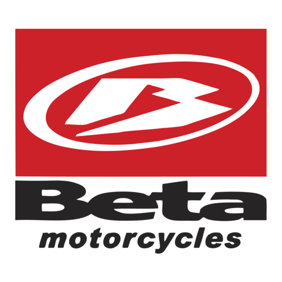 Beta Motorcycles RR 125 2T EUROPA Manual Del Usuario