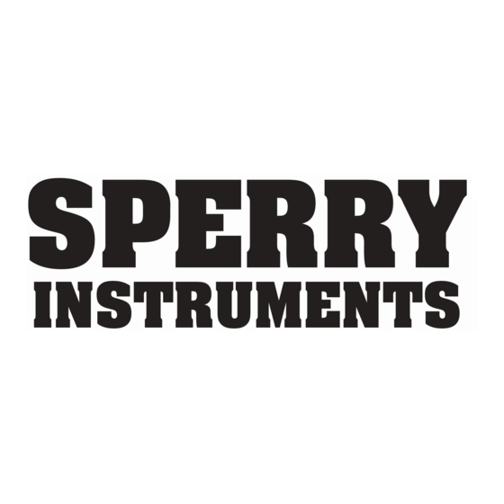 Sperry instruments TT6200 Instrucciones De Operación