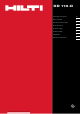 Hilti DD 110-D Manual De Instrucciones