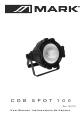 Mark COB SPOT 100 Instrucciones De Usuario