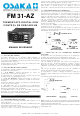 Osaka FM 31-AZ Manual De Usuario