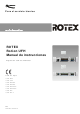 Rotex RoCon UFH-BM Manual De Instrucciones