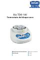 bioSan Bio TDB-100 Manual De Funcionamiento