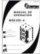 Infra MOS 250-6 Manual De Operación