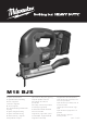 Milwaukee Heavy duty M18 BJS Manual Del Usuario