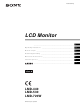 Sony LMD-440 Manual De Instrucciones
