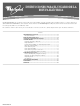 Whirlpool W10204503A Instrucciones Para El Usuario