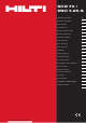 Hilti SCW 70 Manual De Instrucciones