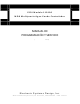 Electronic Systems Design ESDI 110100 Manual De Programación Y Servicio