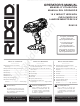 RIDGID R86010 Manual Del Operador