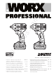 Worx Professional WU278.1 Manual Original