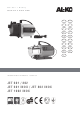 AL-KO JET 802 INOX Manual Del Usuario