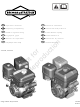 Briggs & Stratton 190000 Manual Del Operador