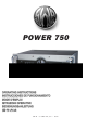 SWR POWER 750 Instrucciones De Funcionamiento