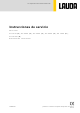 Lauda Variocool VC 1200 Instrucciones De Servicio