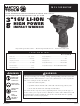 Matco Tools MCL1638HPIW Instrucciones De Operación