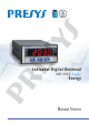 PRESYS DMY-2030 Light Energy Manual Tecnico