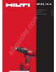 Hilti SF 14-A Manual De Instrucciones