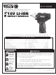 Matco Tools MCL1638IW Manual Del Usuario