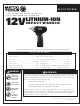 Matco Tools MUC12238IW Manual Del Usuario