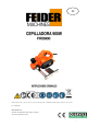 FEIDER Machines FRB900 Instrucciones Originales