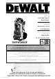 DeWalt DXPW2800E Manual Del Operario