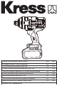 KRESS KUB33.91 Manual Original