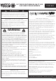 Matco Tools TSB100F Manual Del Usuario