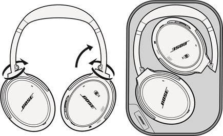 Almacenamiento de los auriculares
