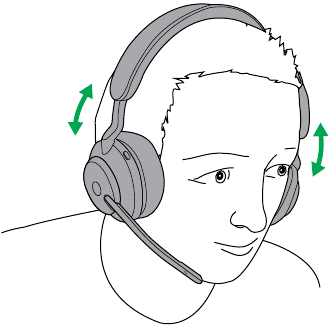 Ajuste de los auriculares variante est&eacute;reo