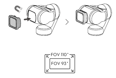 Objetivo gran angular DJI Pocket 2