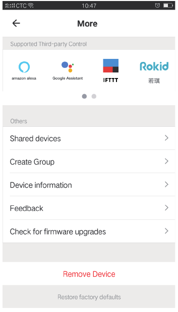 Configuraci&oacute;n del dispositivo Paso 2