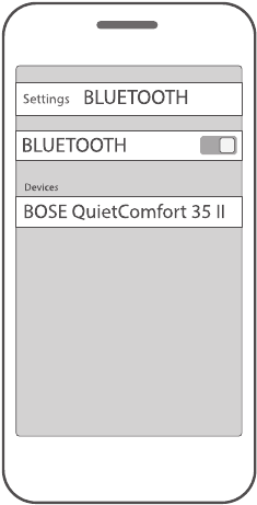 Conectar mediante el men&uacute; Bluetooth en su dispositivo m&oacute;vil Paso 2