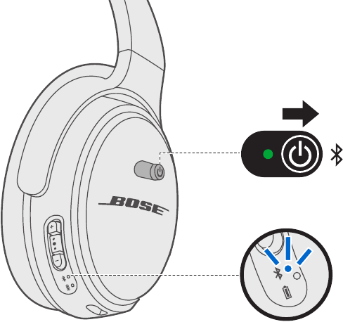 Conectar mediante el men&uacute; Bluetooth en su dispositivo m&oacute;vil Paso 1