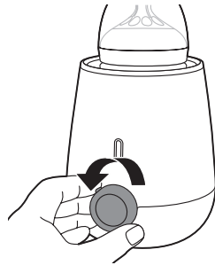 Uso del calientabiberones para calentar leche Paso 8