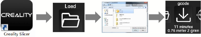 Prepar&aacute;ndose para Imprimir - Paso 1 - Corte (Preparing to Print - Step 1 - Slicing)