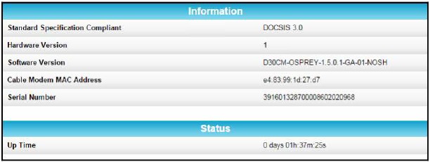 Pantalla de informaci&oacute;n del producto SB6183 (Figura 9)