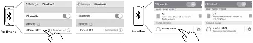 Emparejando su dispositivo Bluetooth Paso 2