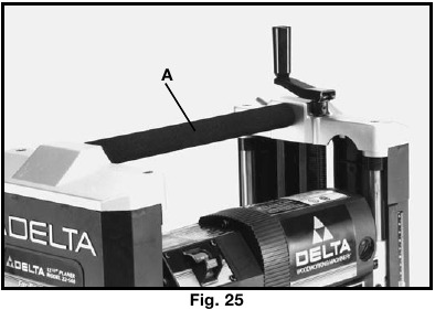 ASA DE TRANSPORTE/BARRA DE TRANSFERENCIA DE MATERIAL Fig. 25