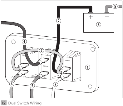 Cableado del Interruptor Dual