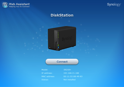 Instalar DSM con Web Assistant