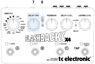 Mando de tiempo de delay / Interruptor selector de subdivisi&oacute;n